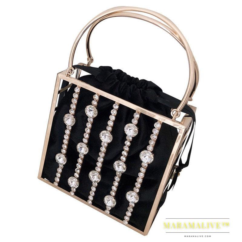 Niche Diamond-studded Dinner Bag Fashionable Metal