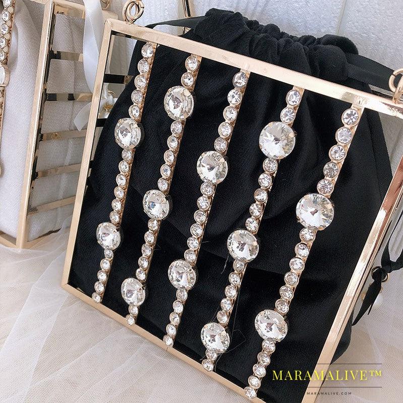 Niche Diamond-studded Dinner Bag Fashionable Metal