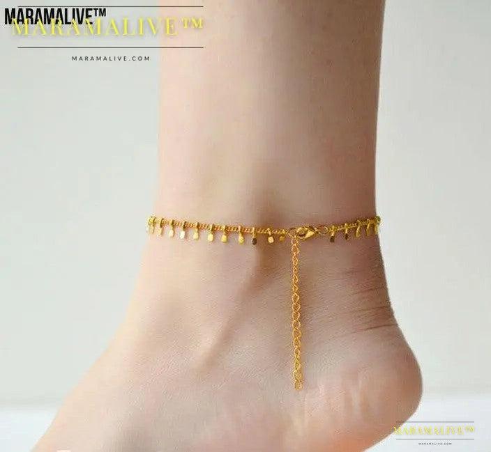 Nordic Pendant Anklet - Minimalist