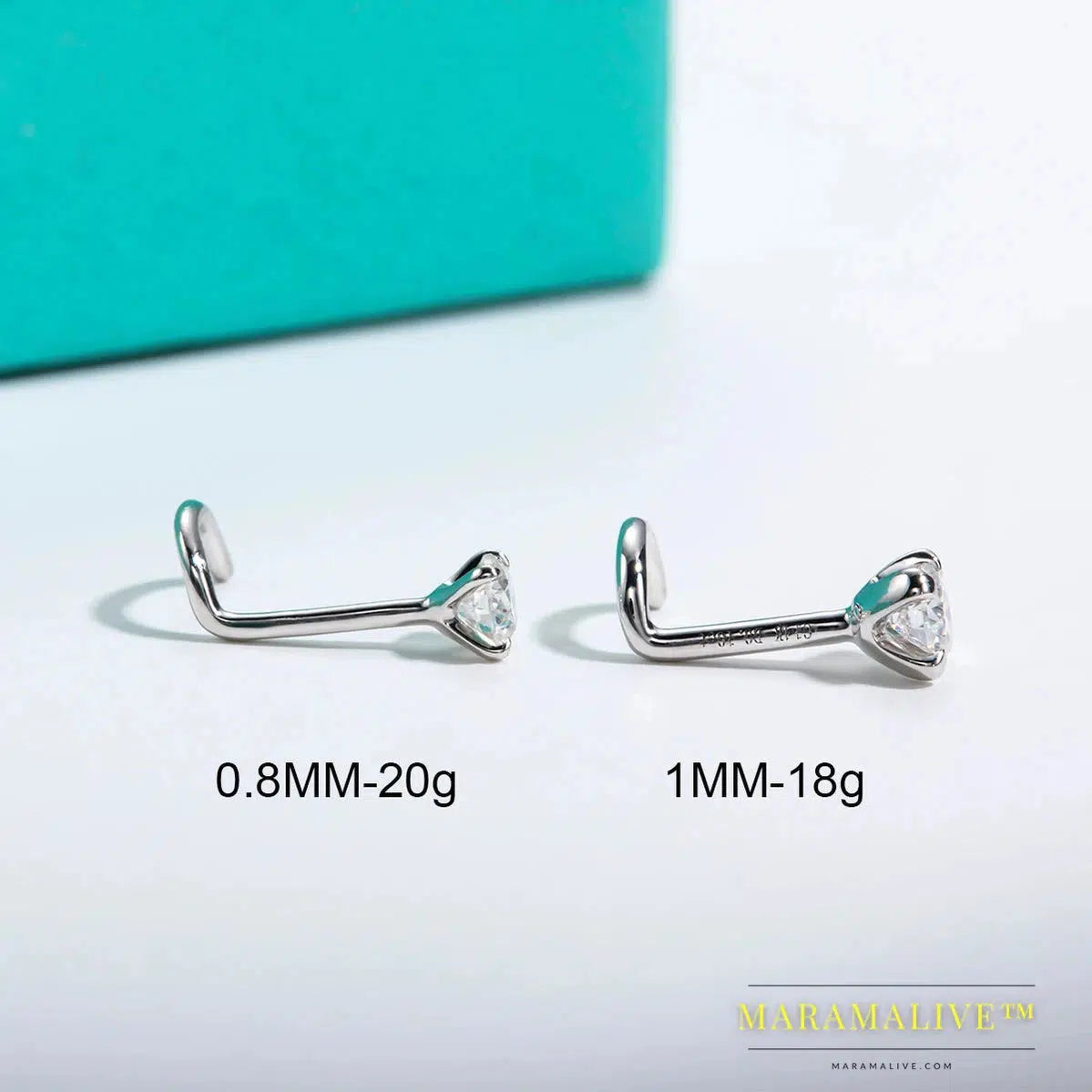 Nose Ring 3mm Moissanite Diamond Pierce Body Jewelry With Certificate Jewelry Making