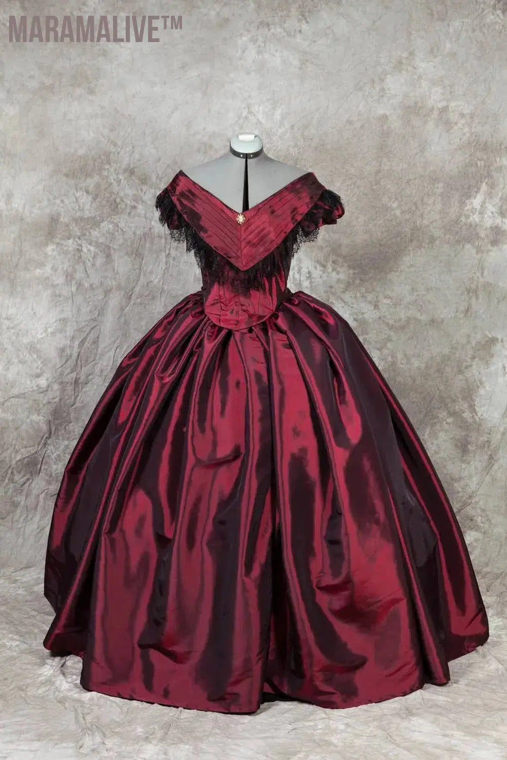 Off Shoulder 1860s Victorian Crinoline Sissi Civil War Costume Southern Belle Ball Gown Wedding Dress Robe Second Empire Dress