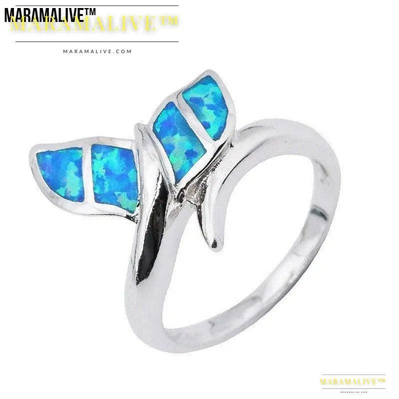 Opal Mermaid Tail Ring