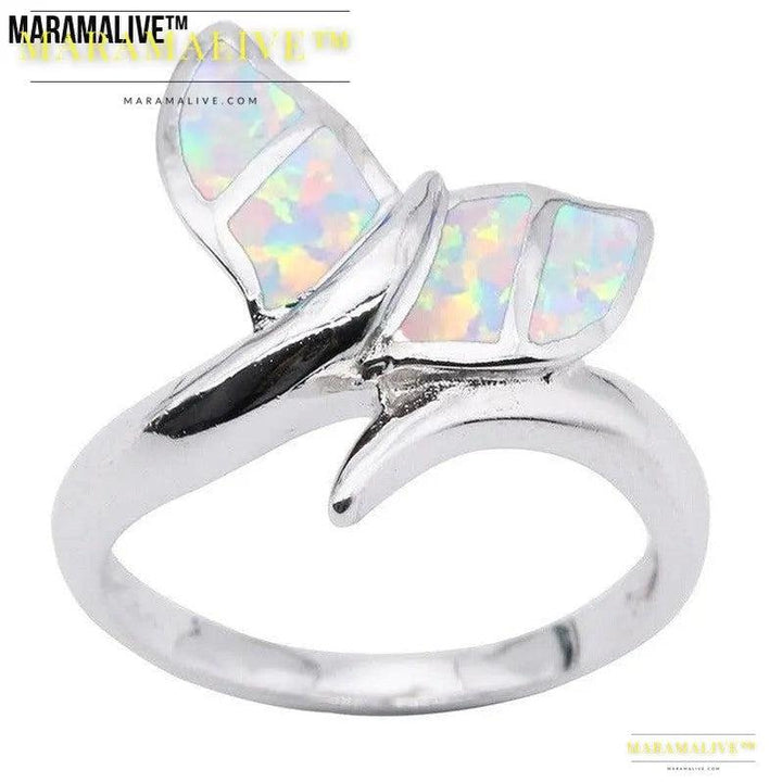 Opal Mermaid Tail Ring