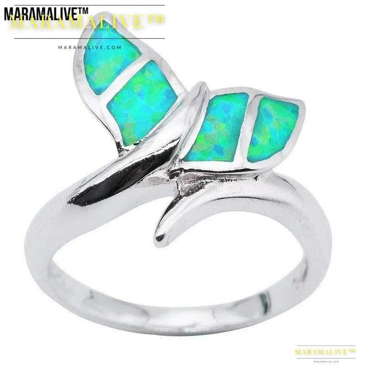 Opal Mermaid Tail Ring