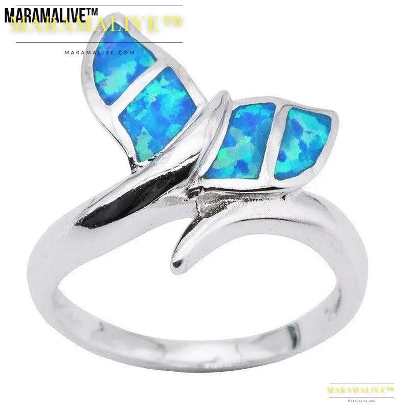 Opal Mermaid Tail Ring