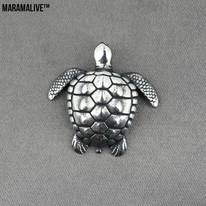 Ornament Accessories Small Sea Turtle Boys Titanium Steel Necklace