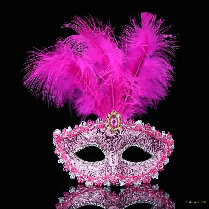 Party Mask Woman Masquerade Luxury Peacock Feathers Half Face Mask Cosplay Costume Venetian Mask For Children