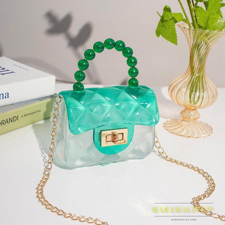 Pearl Handheld Transparent Jelly Bag