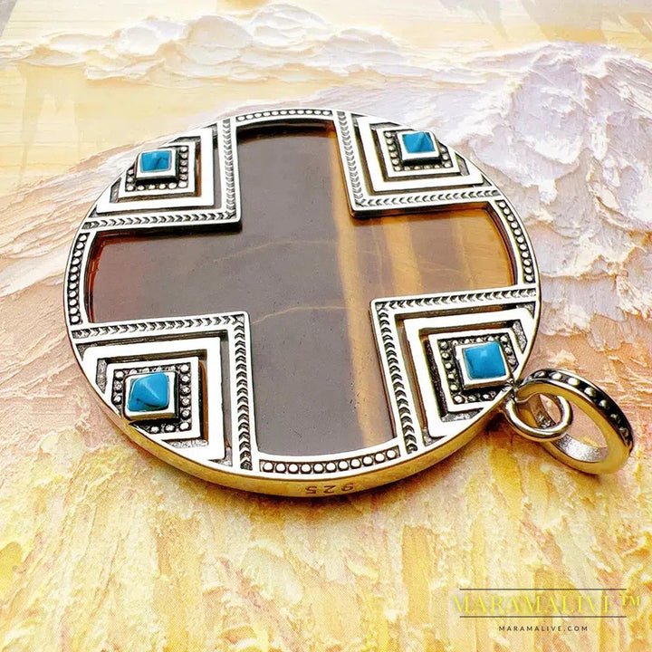 Pendant Africa Ornament Fine Jewelry Europe Accessories 925 Sterling Silver Ethnic Gift For Women Men