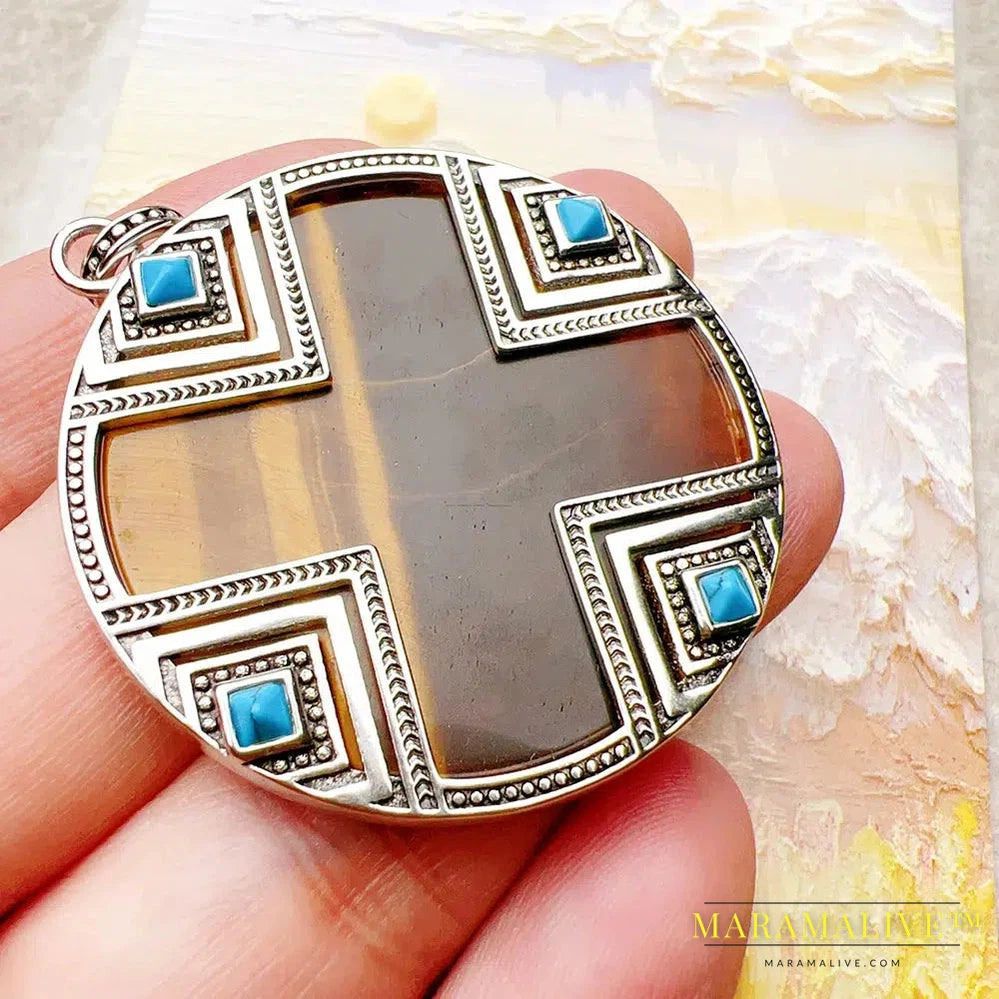 Pendant Africa Ornament Fine Jewelry Europe Accessories 925 Sterling Silver Ethnic Gift For Women Men