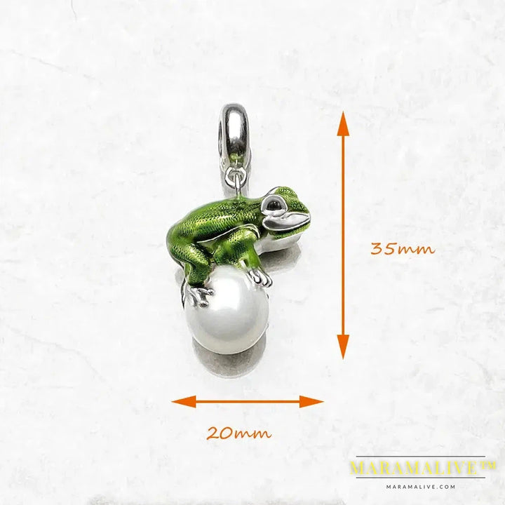 Pendant Frog And Pearl Winter Brand New Fashion Jewelry Europe 925 Sterling Silver Cute Gift For Women Men