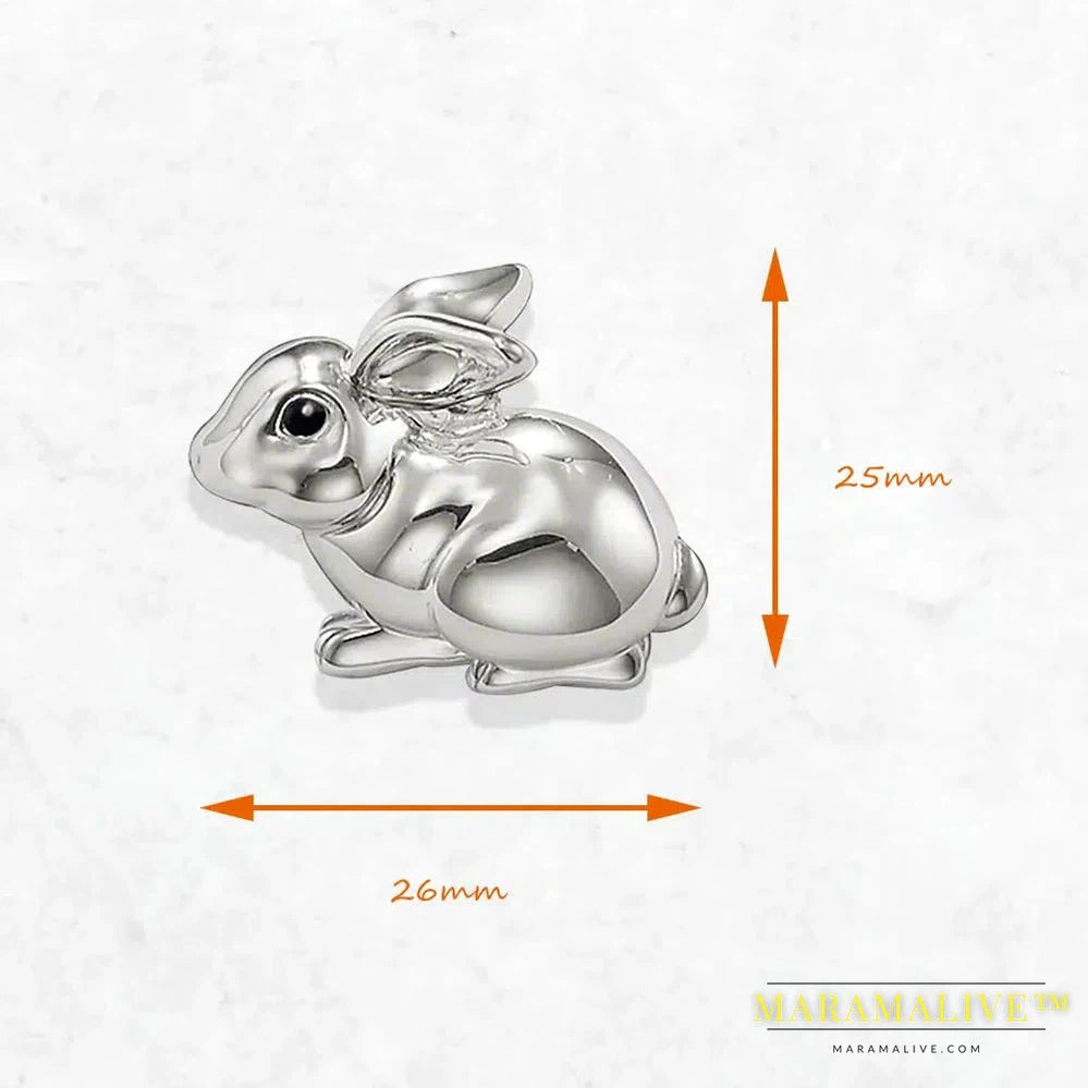 Pendant Rabbit Brand New Spring 925 Sterling Silver Cute Jewelry Europe Accessorie Gift For Woman