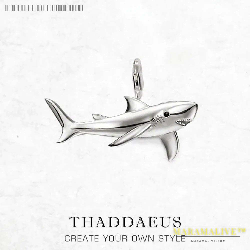 Pendant Shark Brand New Fashion Jewelry Europe Accessories 925 Sterling Silver Trendy Gift For Women Men