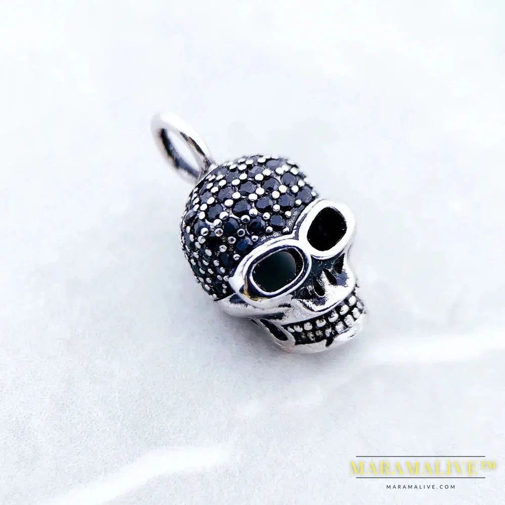 Pendant Skull Skeleton Brand New Fashion Jewelry Europe 925 Sterling Silver Accessories Gift For Women Rebel Men