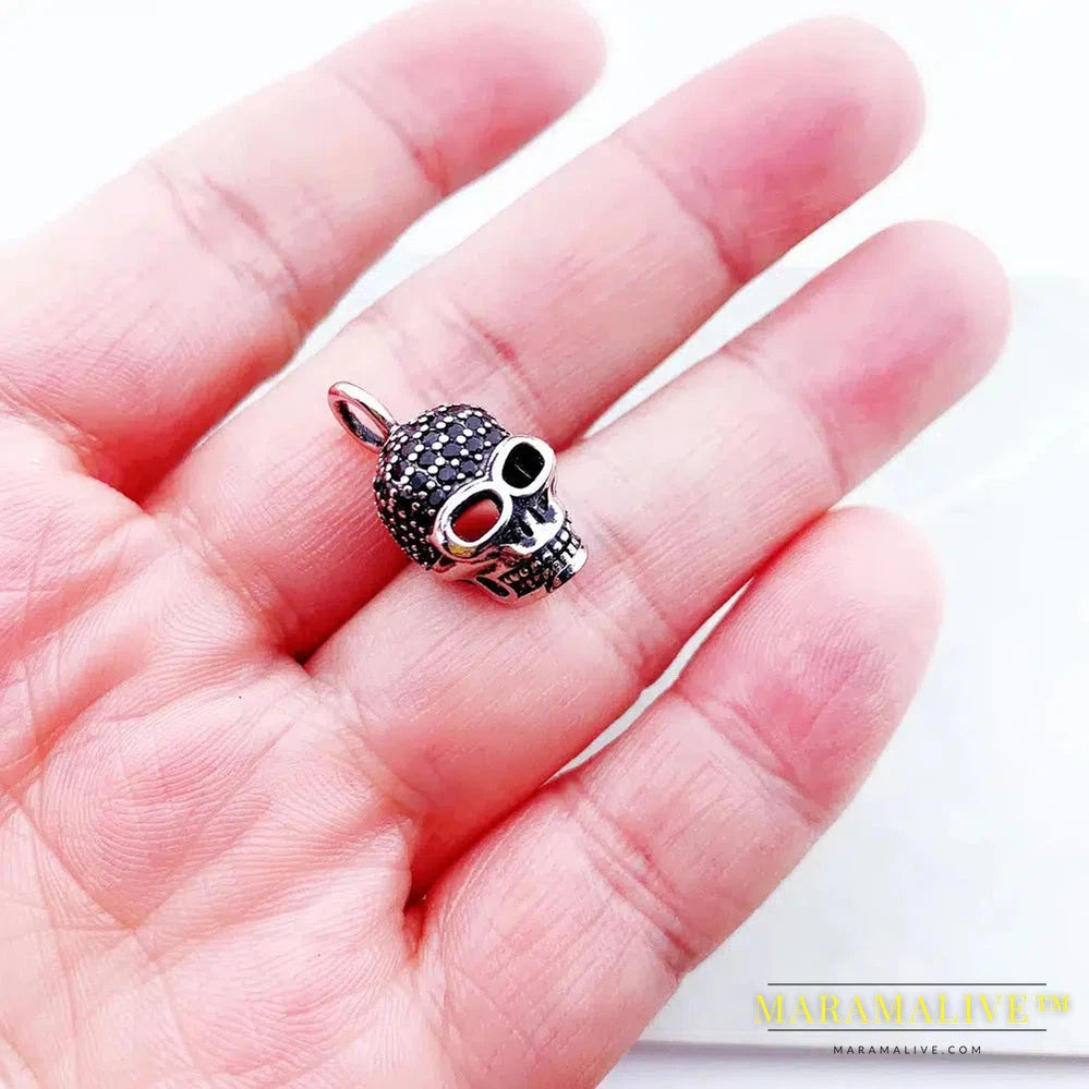 Pendant Skull Skeleton Brand New Fashion Jewelry Europe 925 Sterling Silver Accessories Gift For Women Rebel Men