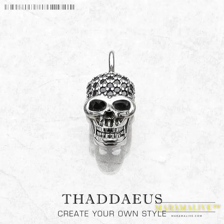 Pendant Skull Skeleton Brand New Fashion Jewelry Europe 925 Sterling Silver Accessories Gift For Women Rebel Men