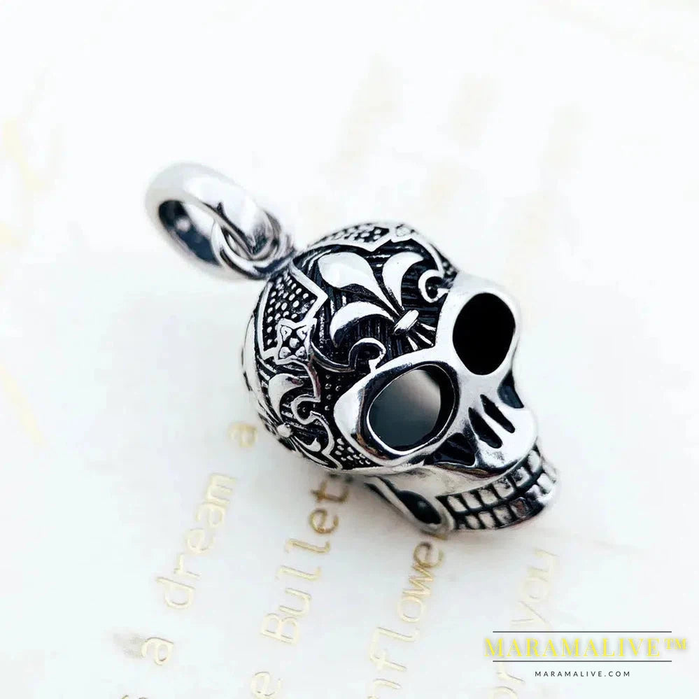 Pendant Skull Skeleton Winter Fashion Jewelry 925 Sterling Silver Accessories Rebel Gift For Women Men