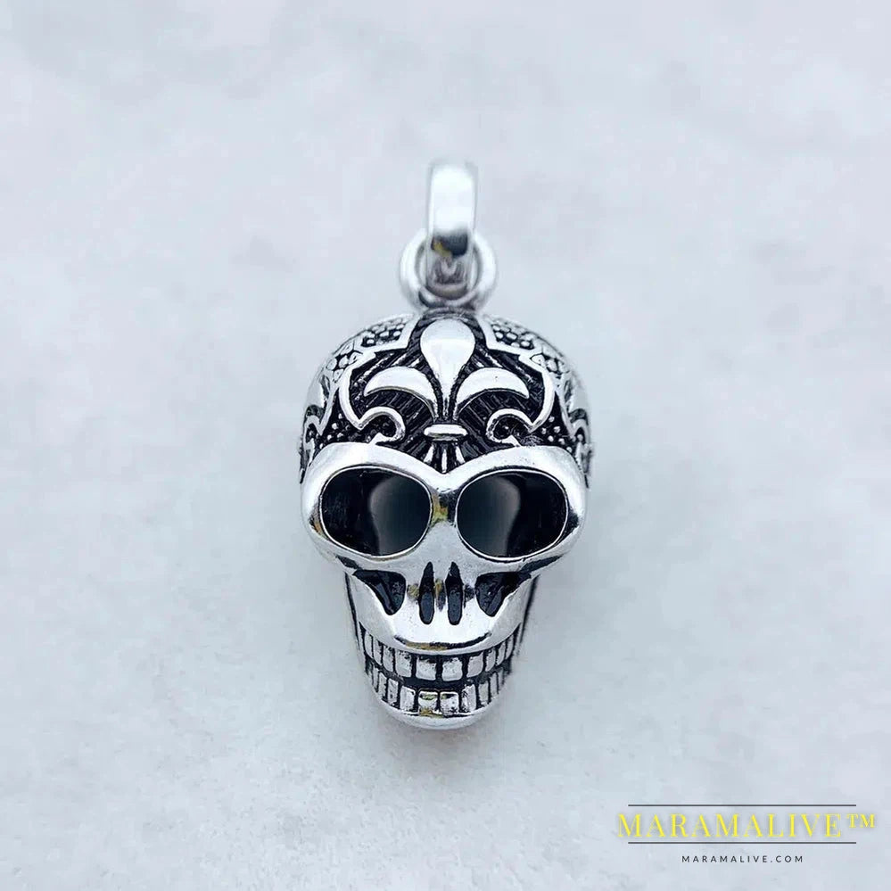 Pendant Skull Skeleton Winter Fashion Jewelry 925 Sterling Silver Accessories Rebel Gift For Women Men