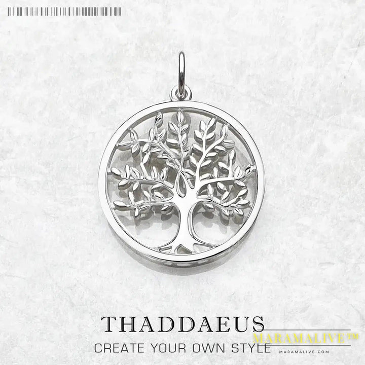 Pendant Tree Summer Fashion Jewelry Europe Style Bijoux Nature 925 Sterling Silver Romantic Gift For Woman