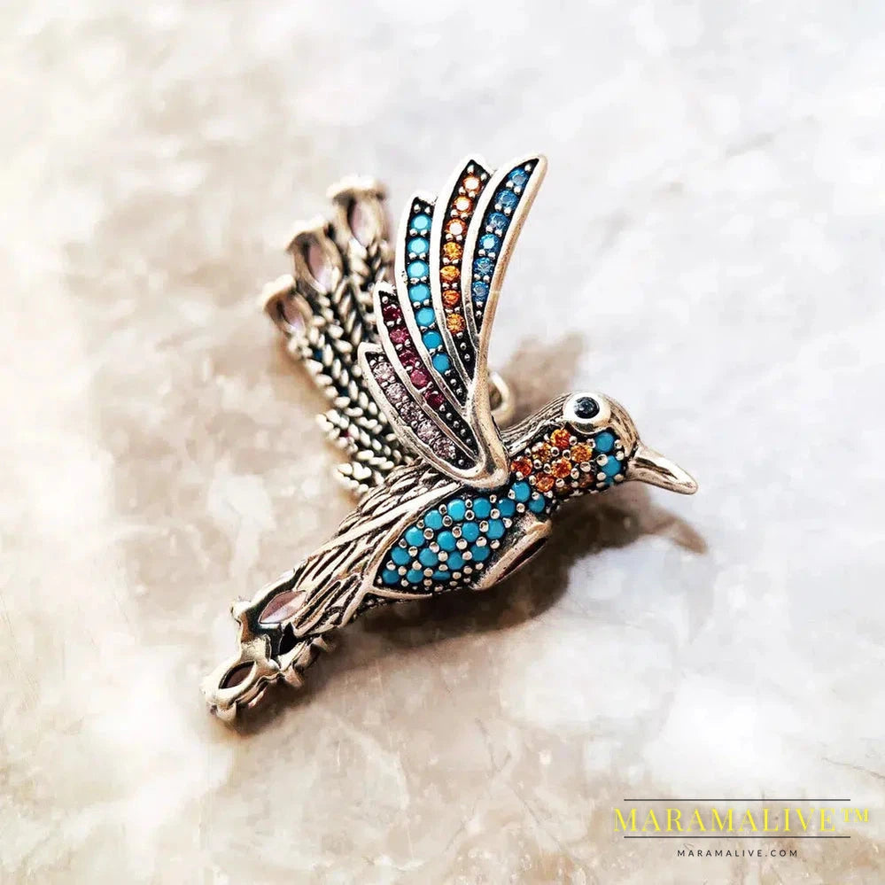 Pendants Colourful Hummingbird Summer New Jewelry R