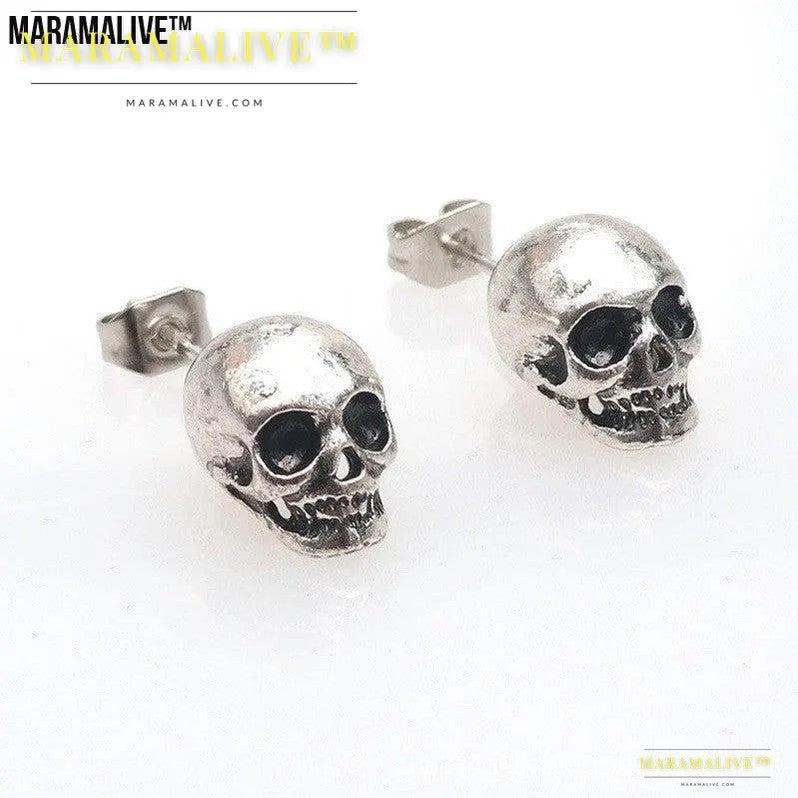 Personality Retro Skull Eardrops Earrings