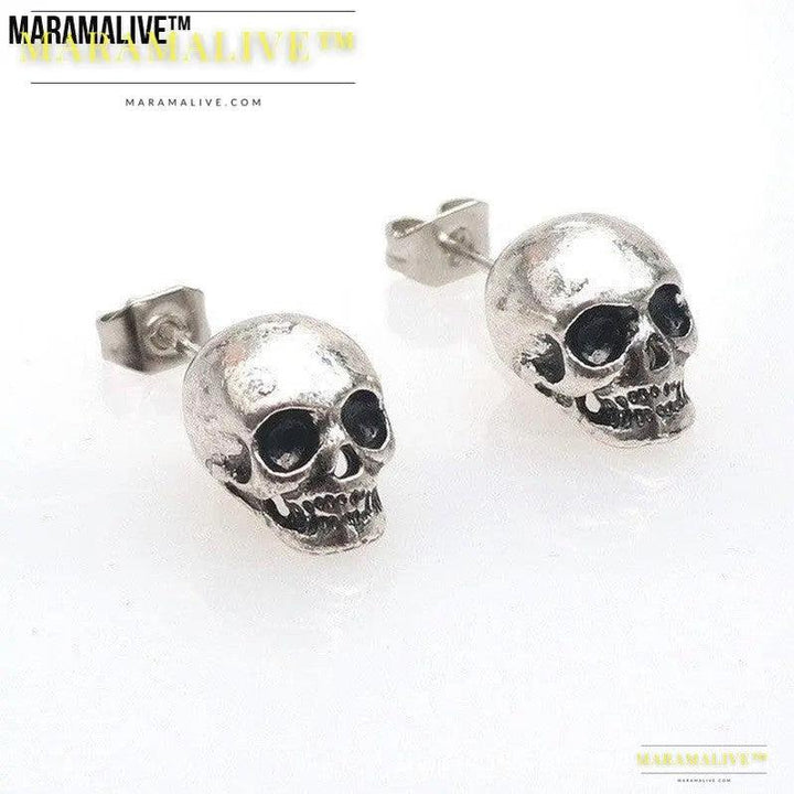 Personality Retro Skull Eardrops Earrings