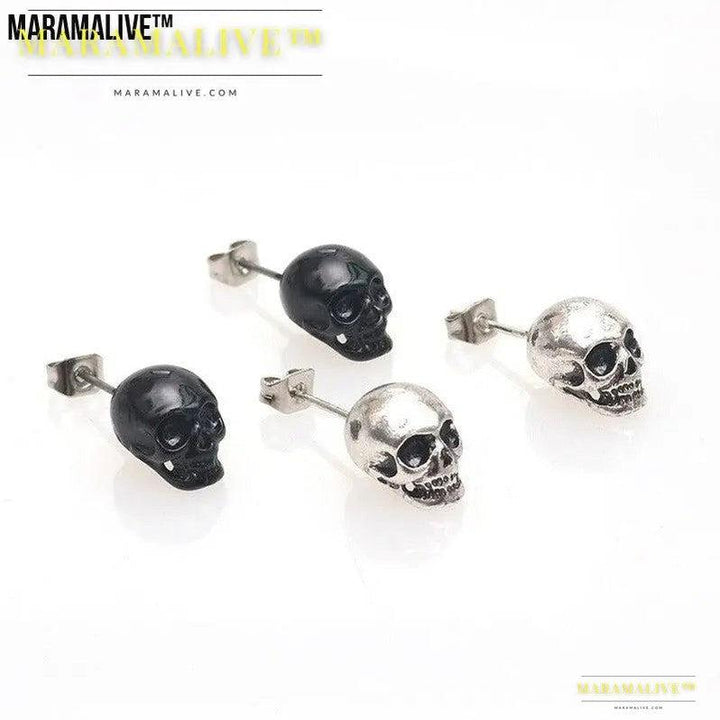 Personality Retro Skull Eardrops Earrings