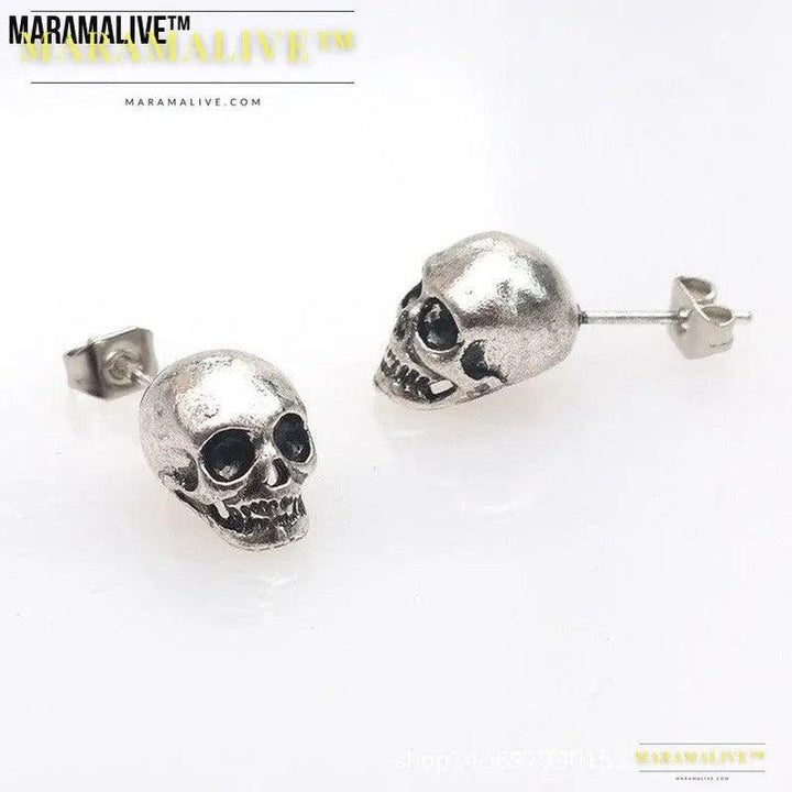 Personality Retro Skull Eardrops Earrings