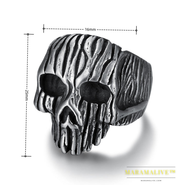 Personality Skull Men And Women Punk Ring Men