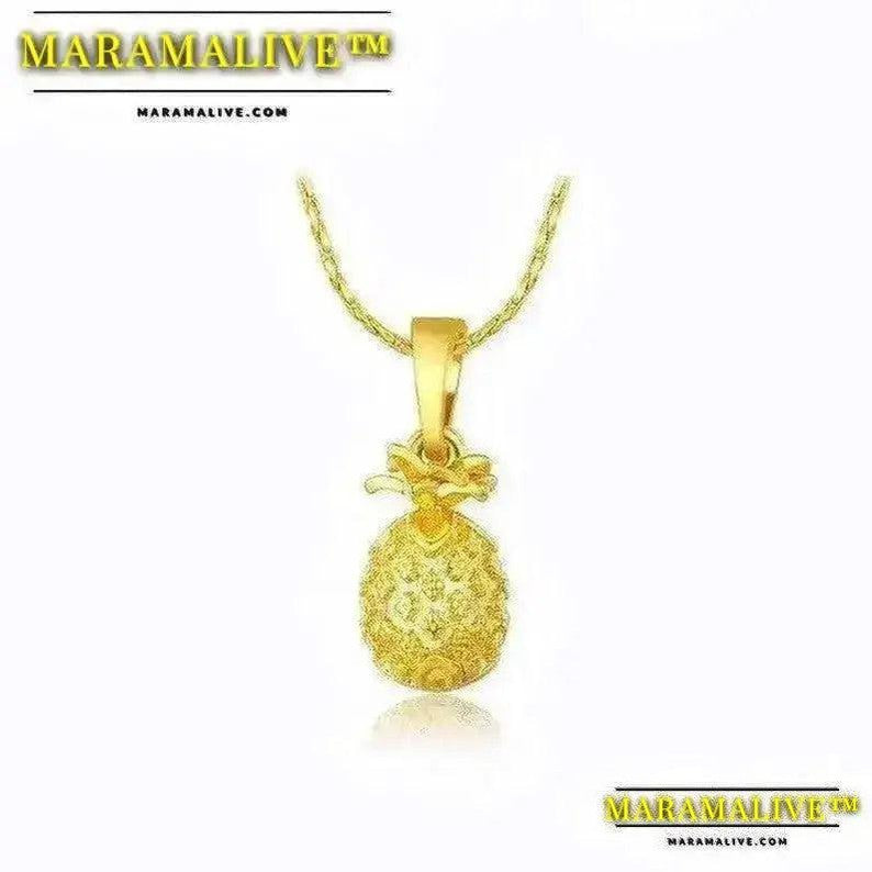 Pineapple pendant necklace