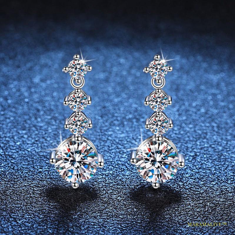 Precious Moissanite Lab-Made Diamond Earrings: Affordable Luxury Jewelry