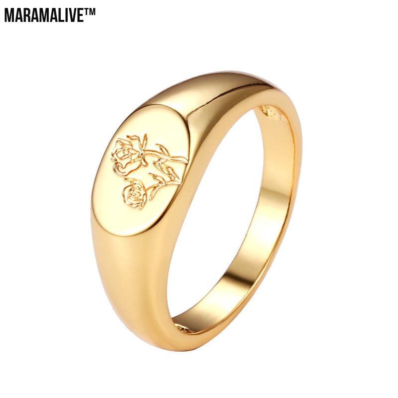 Printed Copper And Gold Plated Ring