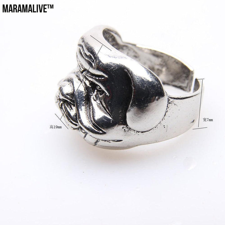 Pug vintage ring