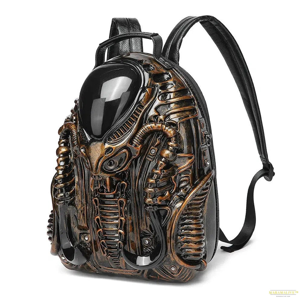 Punk Backpack for Women Purses and Handbags Luxury Designer Backpacks Steampunk Motor Cobra Schoolbag for Man Retro Bookbag