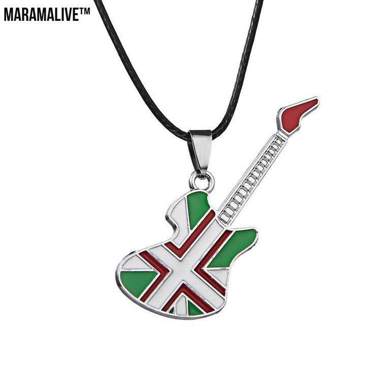 Punk Instrument Jewelry - Electric Guitar Pendant Necklace