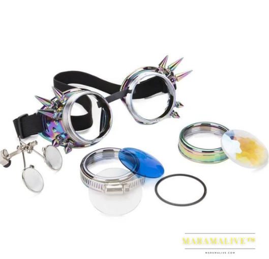 Punk Rainbow EDM Glasses