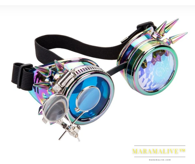 Punk Rainbow EDM Glasses