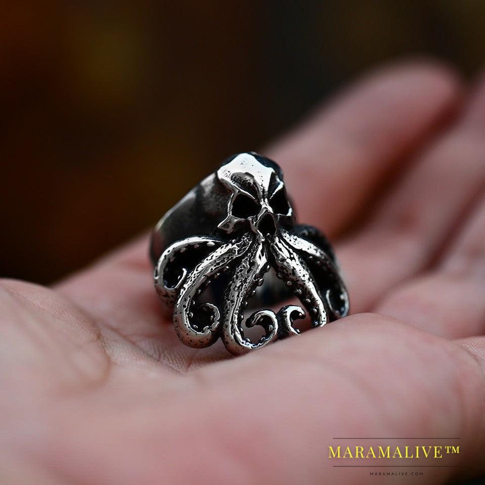 Punk Retro Skull Ring