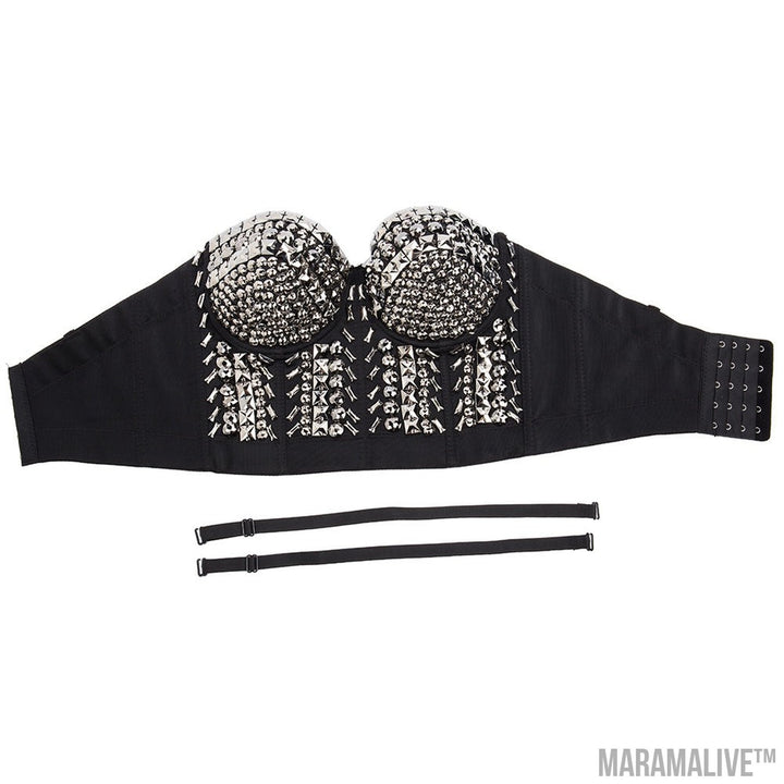 Punk Sequin Bead Sexy Women's Bra