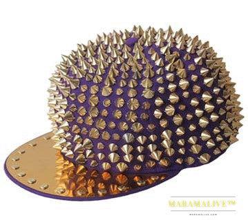 Punk Studded Handmade Rivet Street Cap