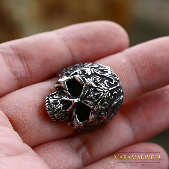 Punk Style Hip-hop Skull Titanium Steel Ring