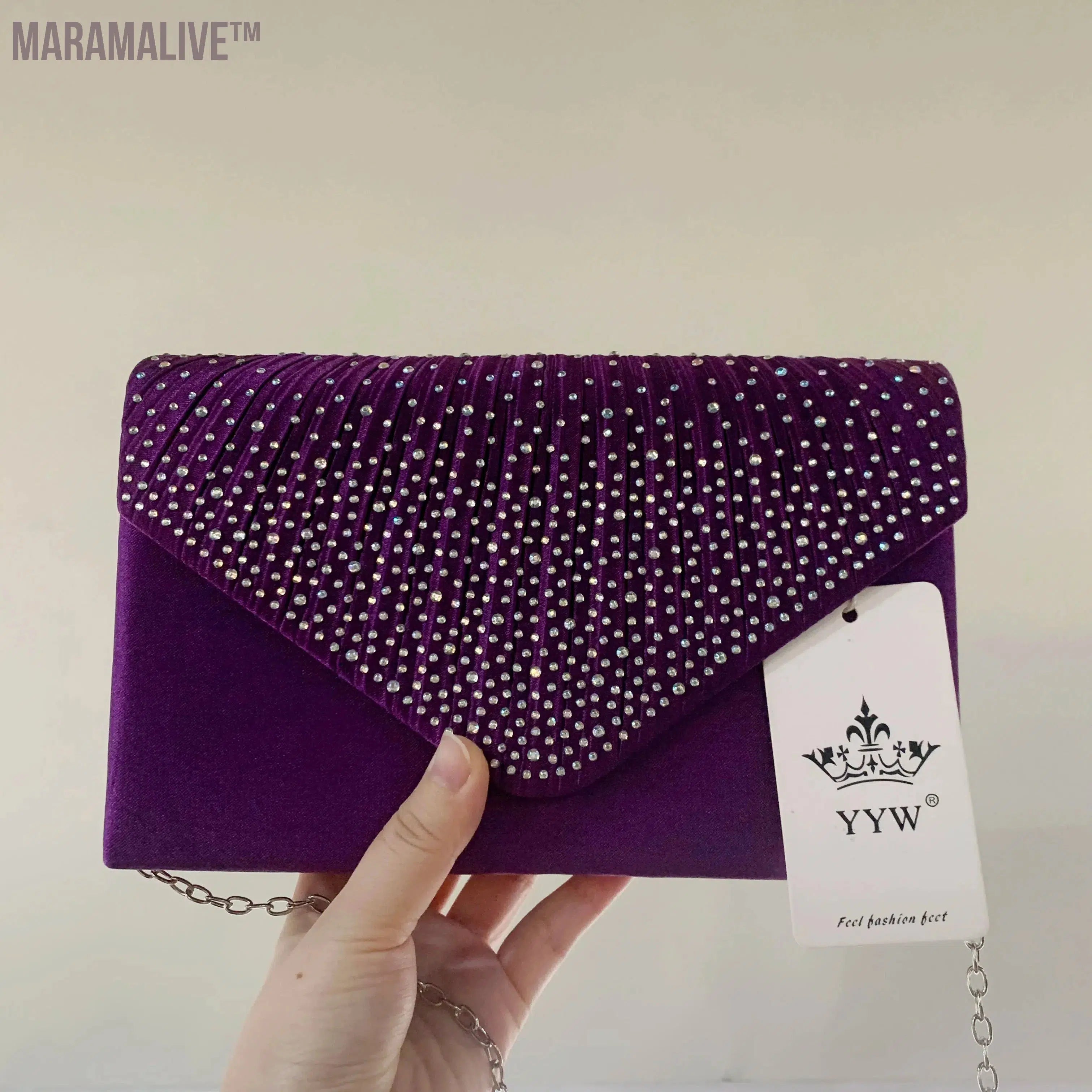 Purple Women Wedding Clutch Handbag Luxury PU Leather Bags Designed Clutch Purse 2024 Envelope Summer Clutches Evening Prom Bags