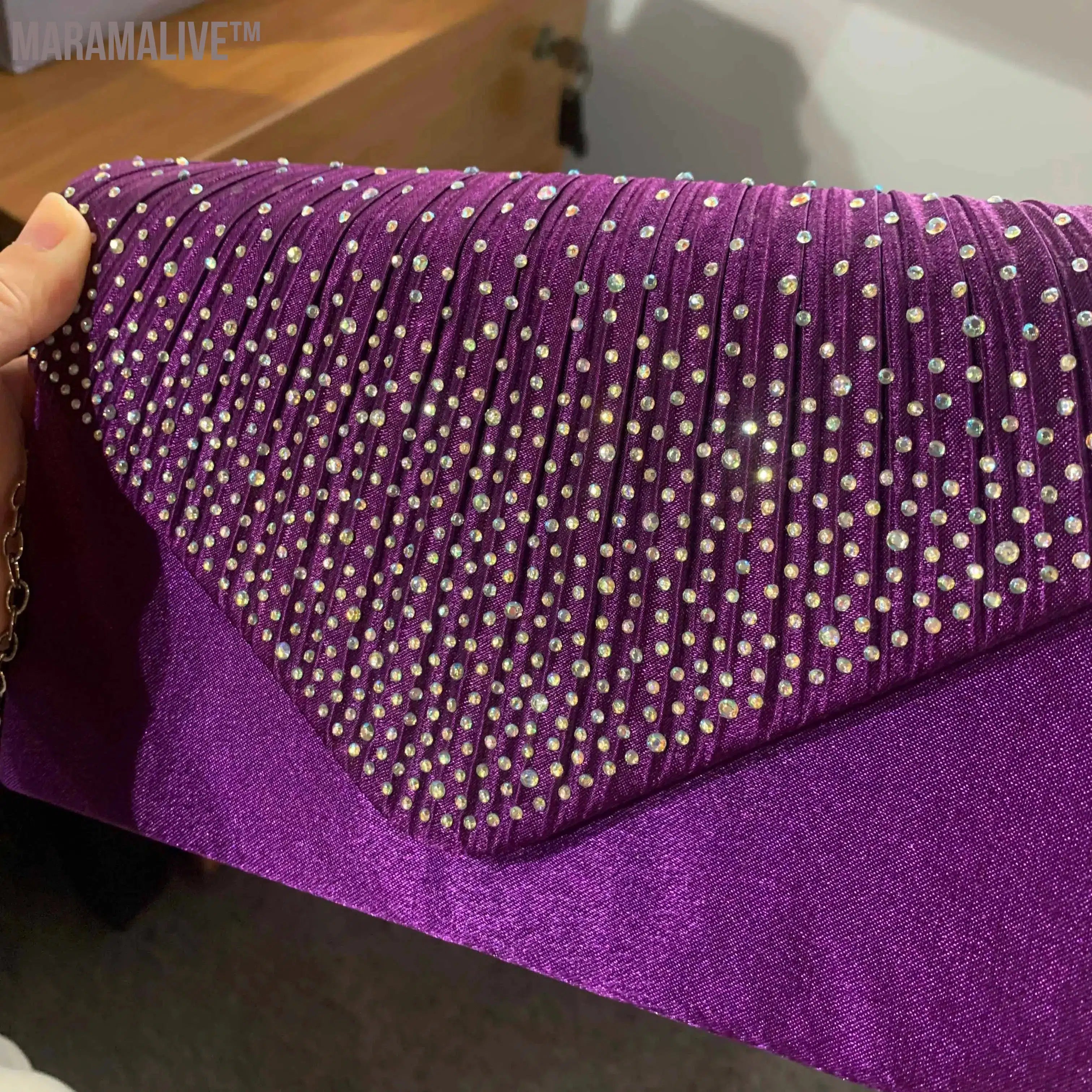 Purple Women Wedding Clutch Handbag Luxury PU Leather Bags Designed Clutch Purse 2024 Envelope Summer Clutches Evening Prom Bags