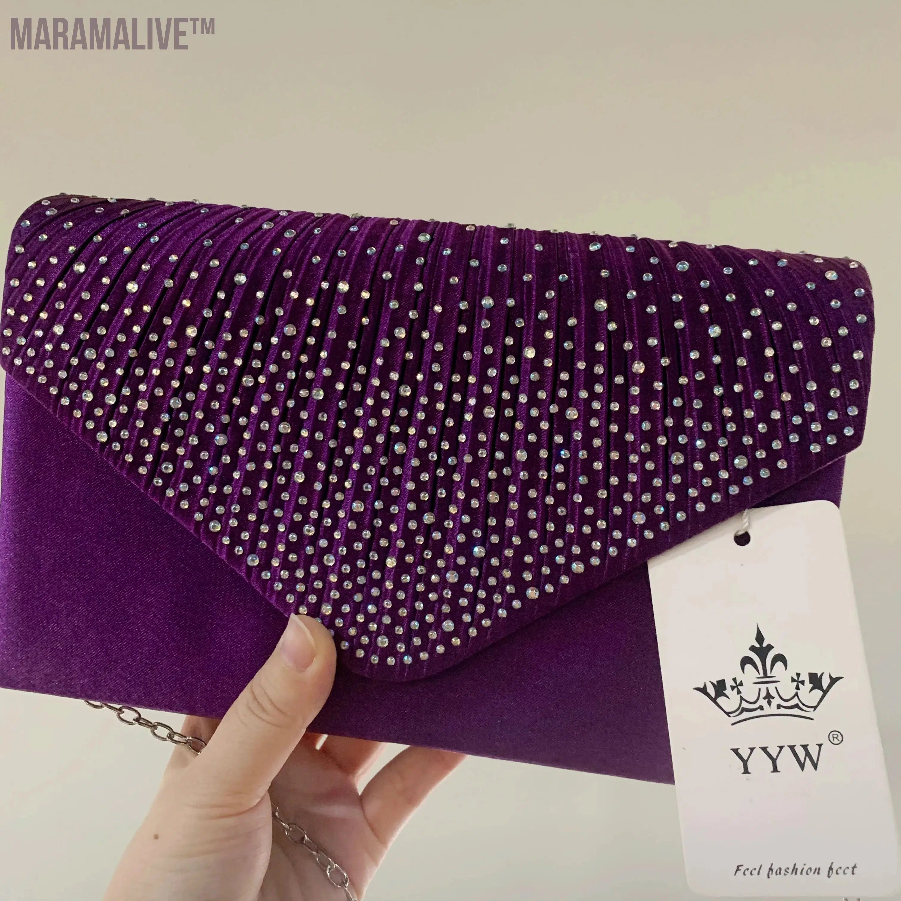 Purple Women Wedding Clutch Handbag Luxury PU Leather Bags Designed Clutch Purse 2024 Envelope Summer Clutches Evening Prom Bags