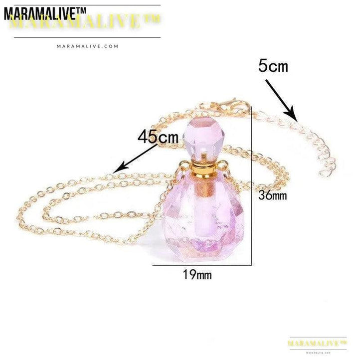 Refillable Crystal Perfume Pendant