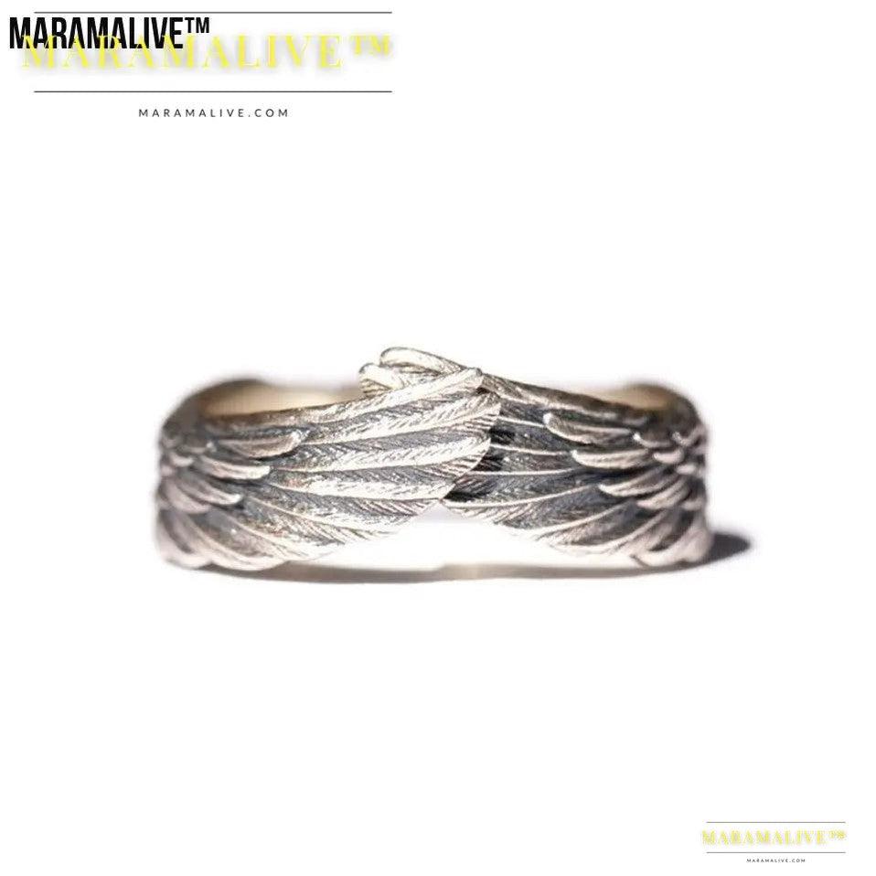 Retro Angel Wings Ring