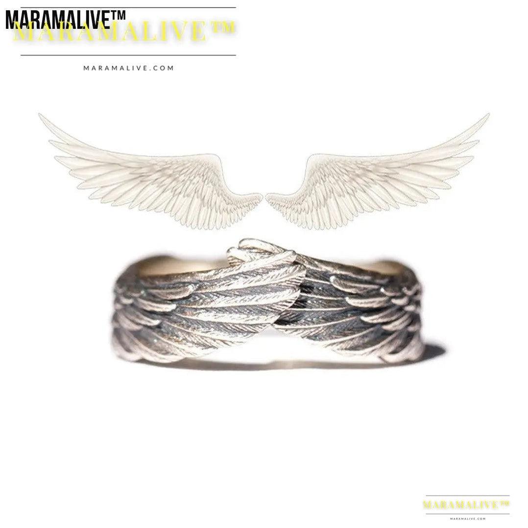 Retro Angel Wings Ring