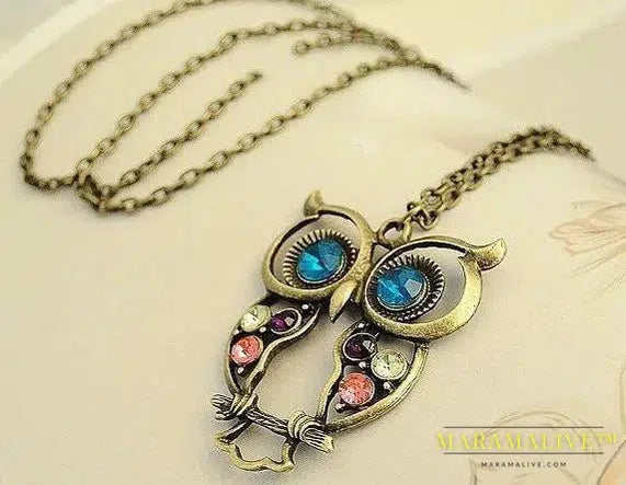 Retro Multi Owl Necklace Animal Pendant Necklaces Women's Fashion Vintage Jewelry Gift Gothic