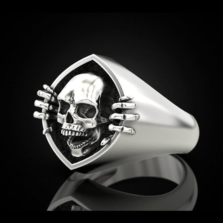 Retro Punk Skull Men's Ring