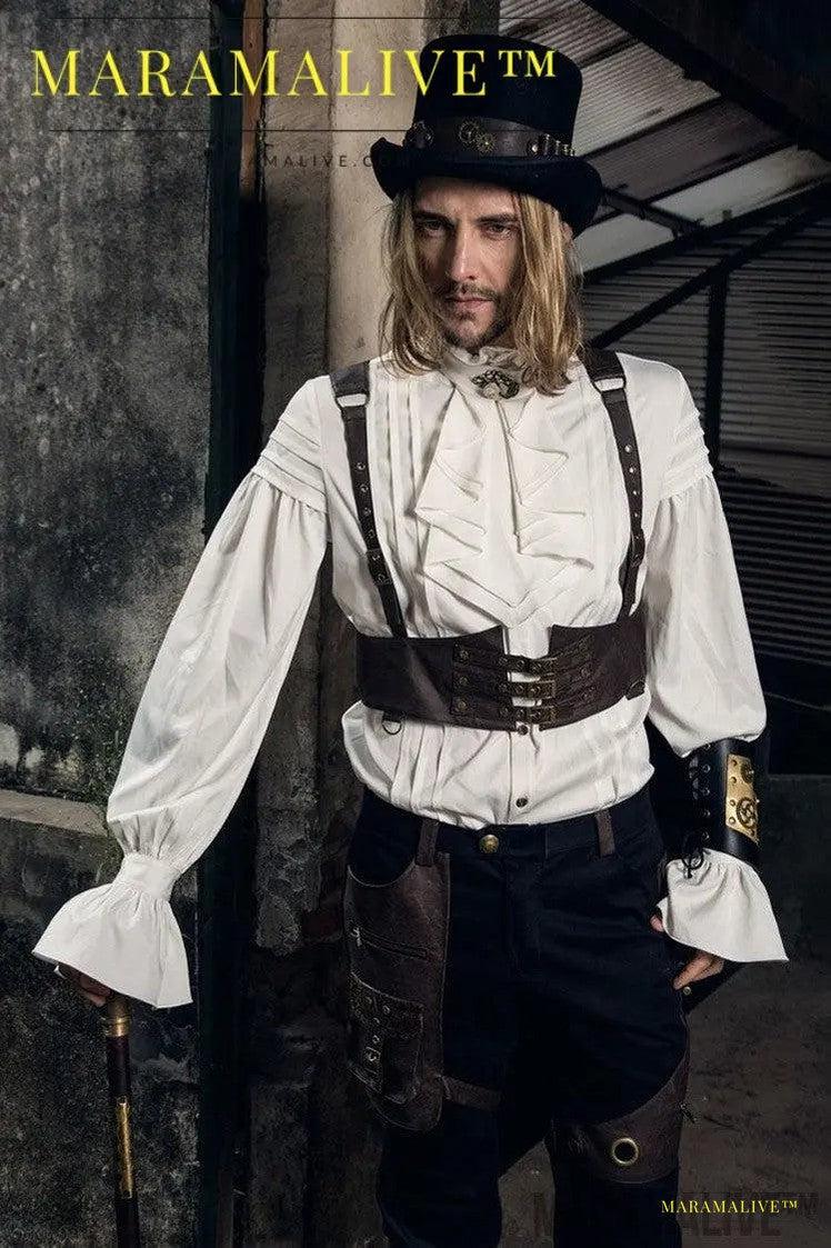 Retro-futuristic Steampunk Toss Vest - A Cleverly Gothic Sling for Your Next Adventure